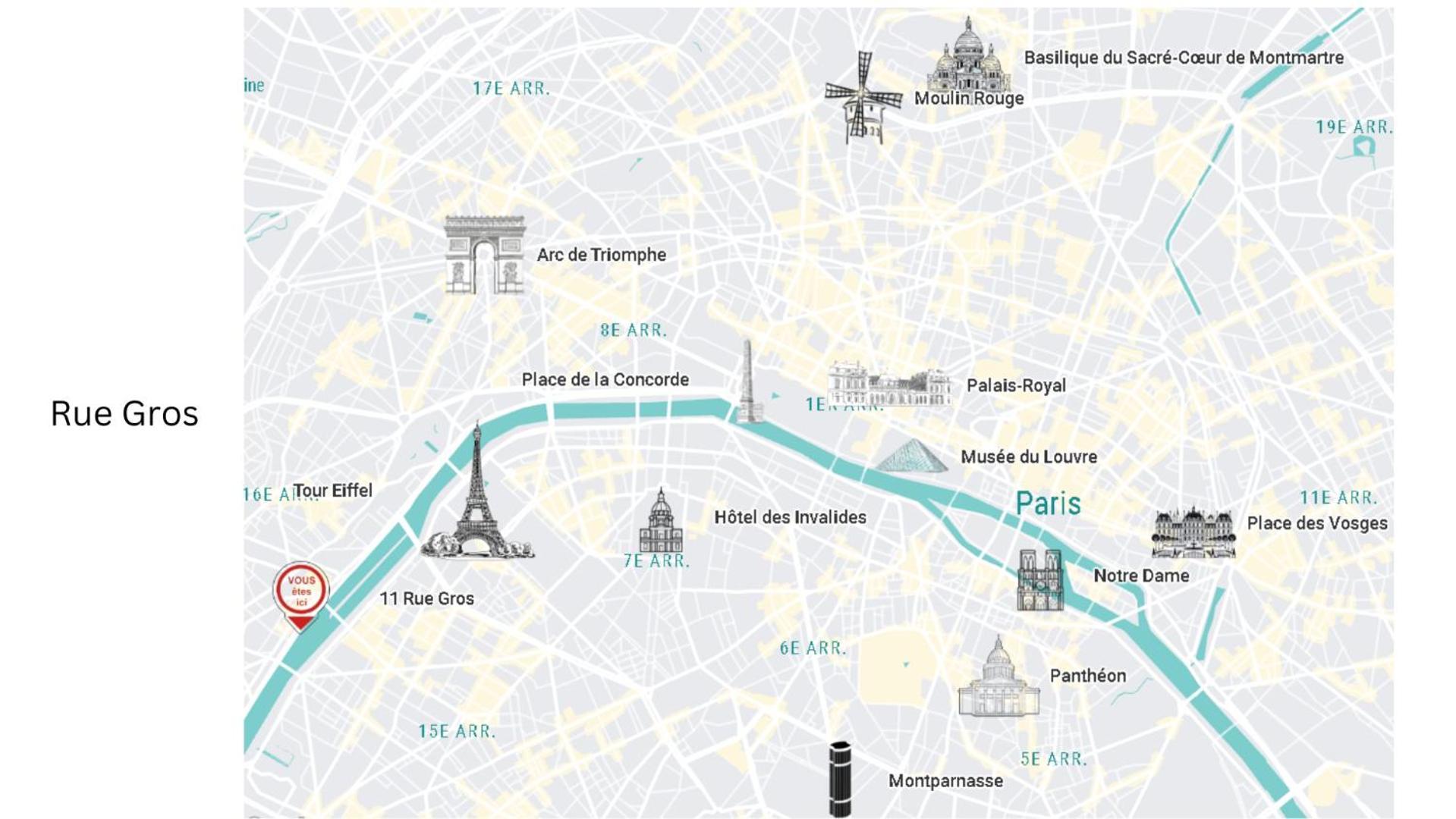 2 Bedrooms Near Tour Eiffel Free Parking High Security Parigi